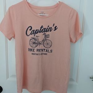 JCrew cotton tee logo